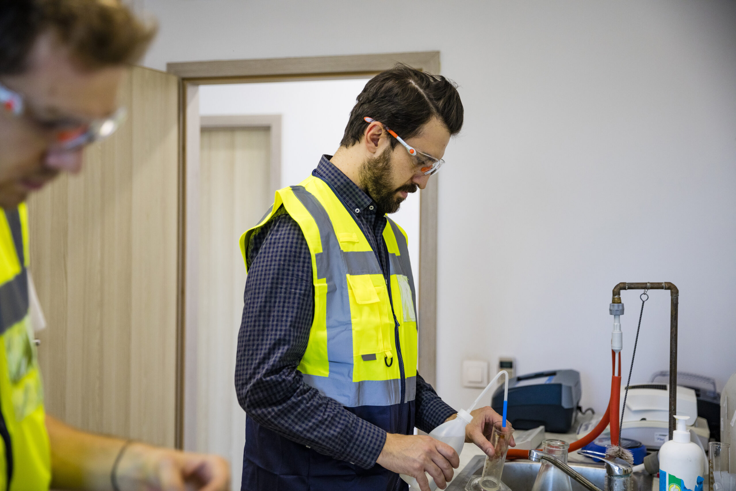 Engineers in lab
